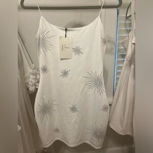 NWT Nanamacs white dress (size L)